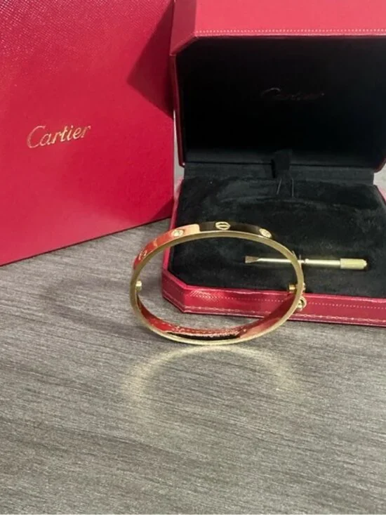🔆🔆Cartier Gold Love Bracelet with Red Box🔆🔆🔆🔆 - Picture 2 of 5